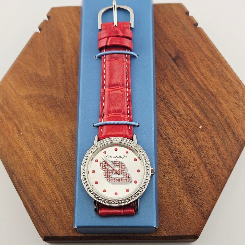 Avon Dale Earnhardt Jr Women's Analog Watch Red #8 Retro Nascar Racing Moto New